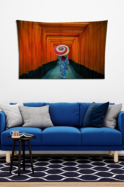 Vagonik Uzakdoğu Kadın Duvar Örtüsü Halısı 150 X 100 Cm