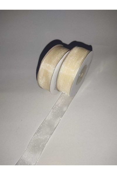 Özcan Ambalaj 2 cm Organza Ribbon, Cream – Ribbon
