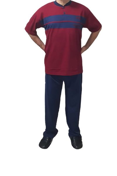 MAGİCAL STORY 100% Cotton Short Sleeve Oversize Men's Pajama Set