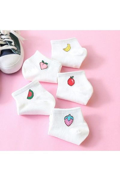 BGK 5 Pack College Booties με σχέδια, εξαιρετικά άνετες γυναικείες κάλτσες