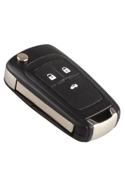 Akdeniz 1st Class Chevrolet Cruze Aveo 3-Button Remote Switchblade Key Case