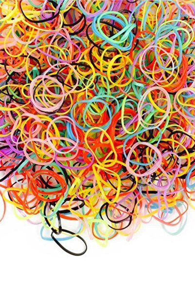 C&E Design 1000 πολύχρωμα λάστιχα για πλέξιμο μαλλιών