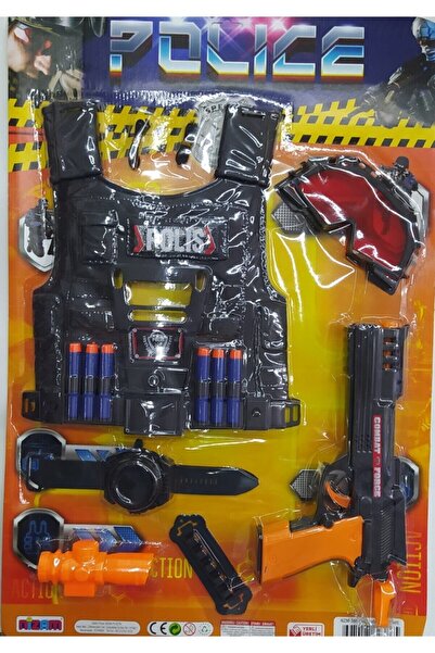 Nizam Oyuncak Polis Seti Nizam Oyunçak Çelik Yelekli Oyunçak Polis Seti