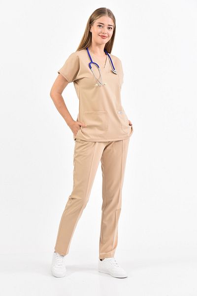 Owlet Medikal Set uniformă Lycra Bej