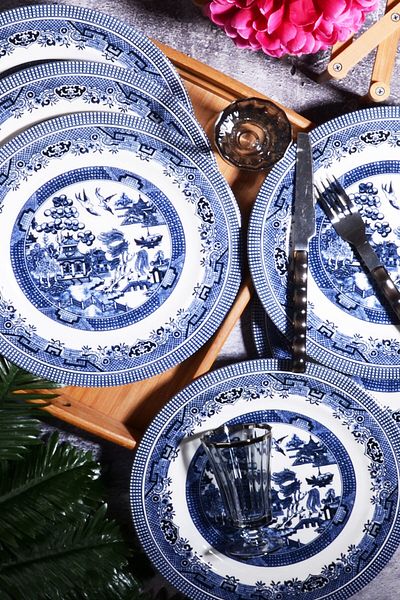 Porselen Diyarı Churchill Pattern Porcelain 6-Piece Serving Plate 26 Cm