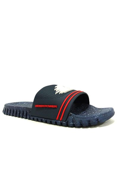 GEZER Men's Navy Blue Anatomical Non-Slip Sole Slippers