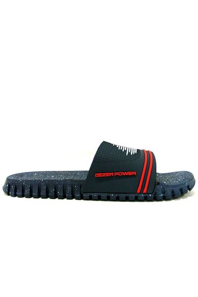 GEZER Men's Navy Blue Anatomical Non-Slip Sole Slippers