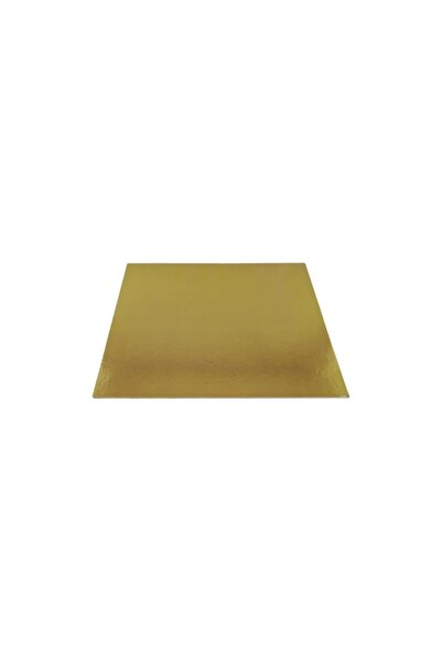 Callebaut Square Cake Coaster Gold Wipes Thick 30x30 Cm - 10 Pieces
