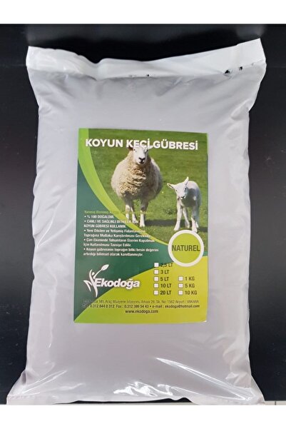 Ekodoğa Yanmış Elenmiş Koyun Keçi Gübresi Küçükbaş Hayvan Doğal Koyun Gübresi...