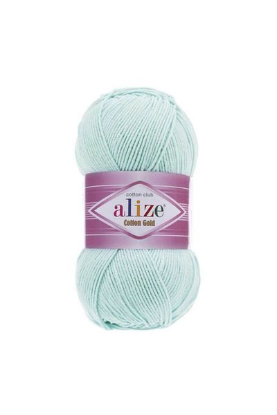 Alize Ață de tricotat manuală din bumbac aur (pachet de 5) - 514-albastru gheață