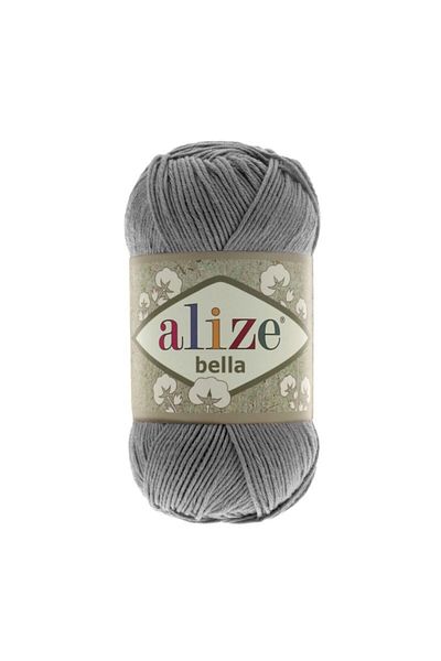 Alize Bella 5 Pack Grey Knitting Yarn - 87 Charcoal