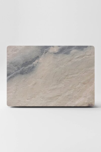 TUGİBU Kaplama Gri Mermer Notebook Macbook Uyumlu  Laptop Sticker