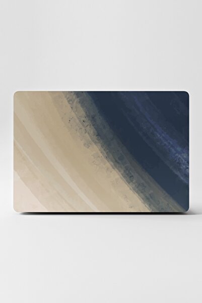 TUGİBU Laptop Sticker Kaplama Notebook Macbook Beyaz Mavi