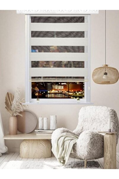 Babacan Pliseli Ekru Dilimsiz 190 X 200