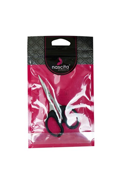 nascita 4 " Makas Ergonomik Saplı Saç Sakal Bıyık Burun Makası Professional