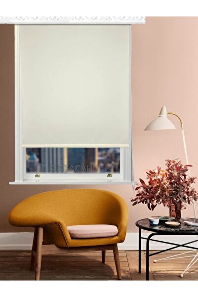 Babacan Krem Stor Etek Dilimsiz 160 X 260 cm