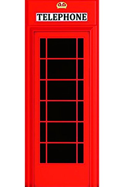 Byken Telefon Klubesi Desenli Kapı Sticker