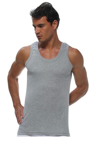 GÜMÜŞ Underwear Men's Cotton Strap Ribbed Undershirt