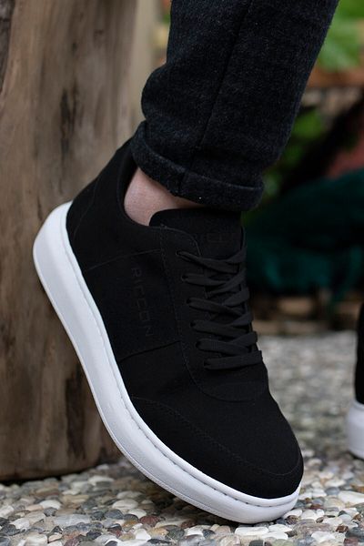 Riccon Ανδρικό Μαύρο Λευκό Sneaker 0012m10