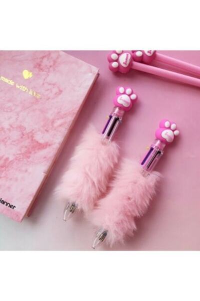 Vtk Pati 6 Renk Tüylü Tükenmez Kalem