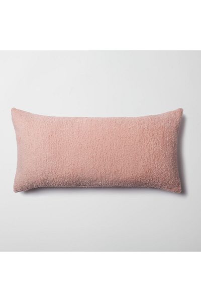 Fineroom Living "Cozy" - Sheepskin Textured Feather Throw Pillow 35x70 (INCLUDED INSIDE PILLOW)