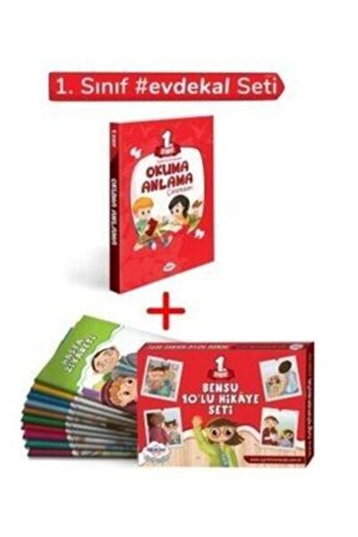 öğretmen evde 1.sınıf - Evdekal Seti – Okuma Anlama Çalışmaları + 10'lu Hikay...