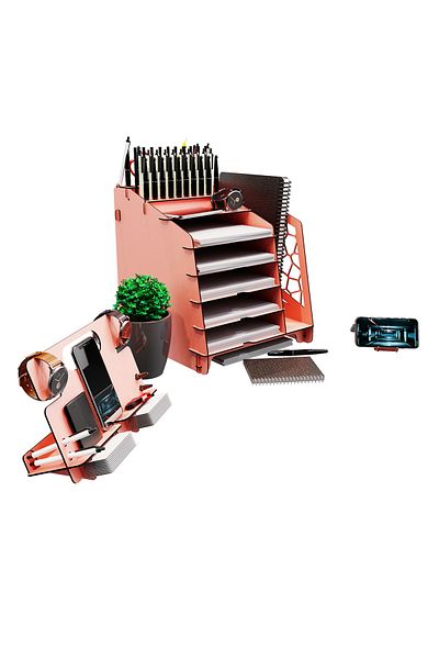 KUK Design Voronoixl Office Desktop Organizer Set A4 Document Shelf