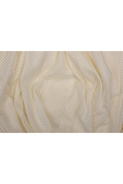 AKÇA TEKSTİL Cream Colored Single Wing Honeycomb Model Pleated Curtain - 300*260 Cm