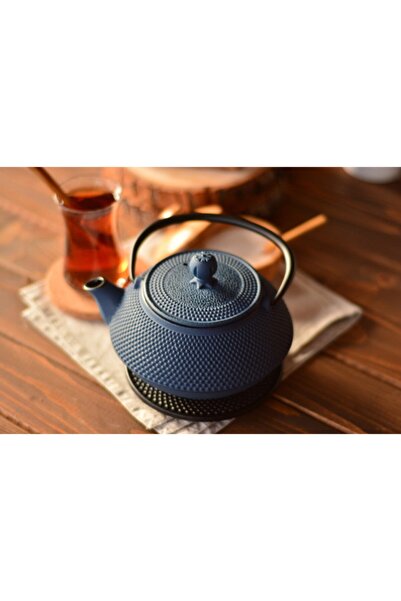 Bambum Taşev T0077 Linden Hyacinth 750 ml Sky Blue Cast Teapot