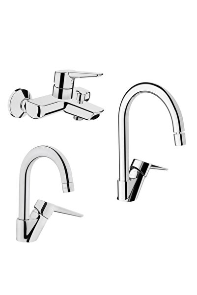 Artema Solid S Kuğu Lavabo, Eviye Mutfak Ve Banyo Batarya Seti