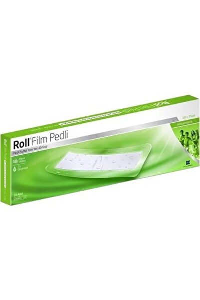 Roll Film 10 X 35 Cm Pedli Şeffaf Film Yara Örtüsü Tekli