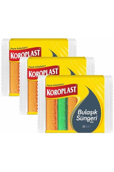 Koroplast Ravna spužva za sudove 5 kom x 3 kom