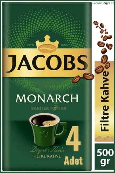Jacobs Monarch Filtre Kahve 4 Adet 500 Gr