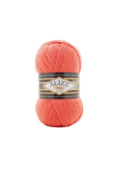 Alize Superlana 619 Mercan Hand Knitted - 100 Gr Classic Κλωστή