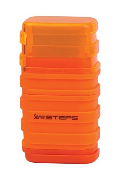 Serve Steps Silgili Kalemtraş - Fosforlu Turuncu