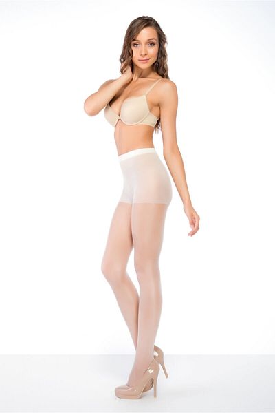 Penti Fit 15 Shiny 2 Piece Vanilla Pantyhose