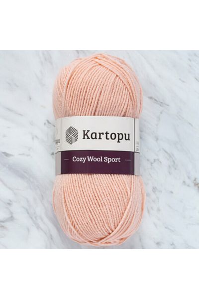 Kartopu Cozy Wool Sport Knitting Thread Light Powder K1873