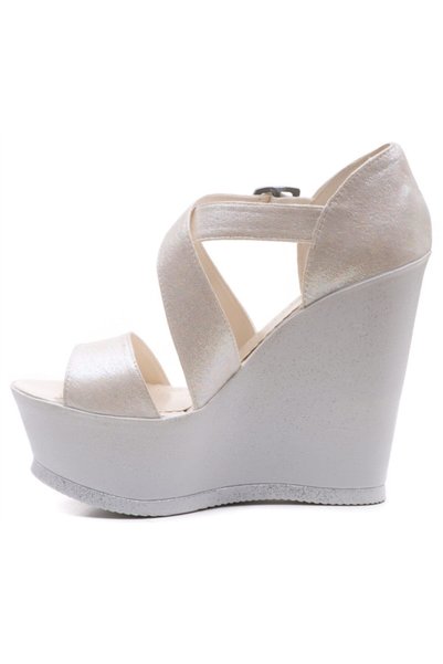 Ayakkabı Tutkusu Stilo ® Wedge Heel 15cm Comfortable Bridal and Invitation Shoes