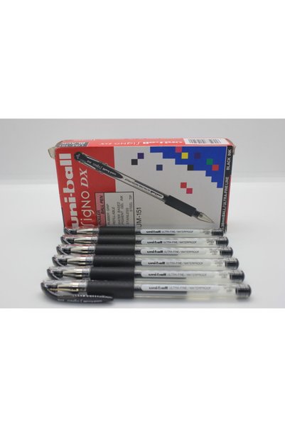 UNİ-BALL Um-151 Signo Dx Fine Jel Kalem 0,7 Mm Siyah 6adet