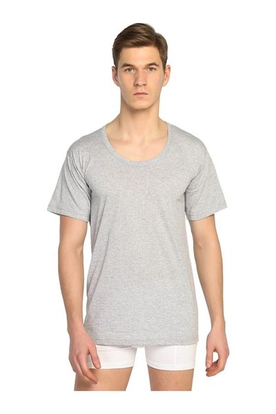Seher Ανδρικό εσώρουχο Battal Colorful Crew Neck (Ποικιλία 6 τεμαχίων)