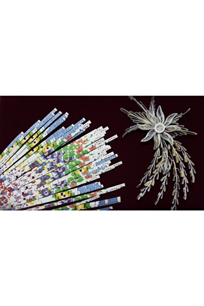 Neşeli Quilling Desenli Kağıt Şerit 5mm