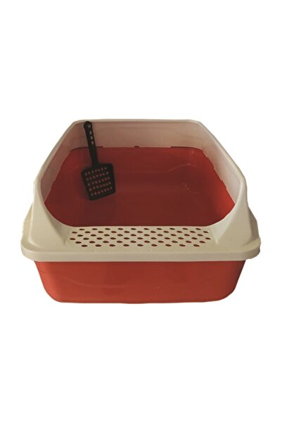 Apco Kitty Büyük Boy Açık Kedi Tuvalet Kabı 62x40x25 Cm