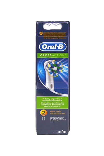 Oral-B Oral B Yedek Başlık 2'li Şarjlı Diş Fırçası İçin Cross Action