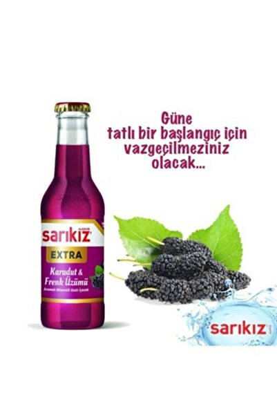Sarıkız Maden Suyu Karadut Ve Frenk Üzümlü 200ml (6lı)