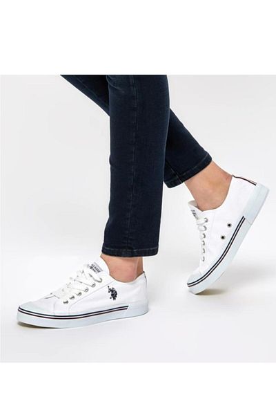 U.S. Polo Assn. Unisex White Penelope 1fx 272 Pool Sneaker 40-45