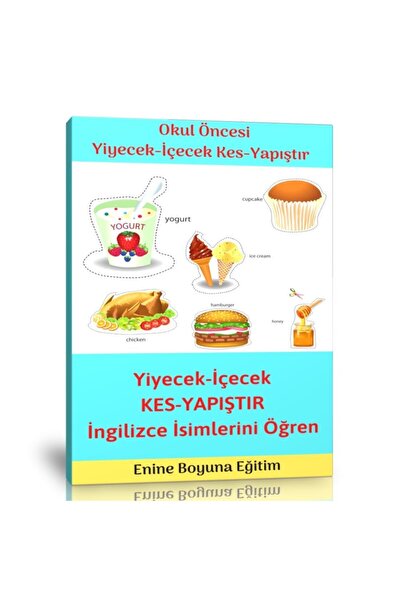 Enine Boyuna Eğitim كتاب أنشطة قطع الطعام والمشروبات في مرحلة ما قبل المدرسة