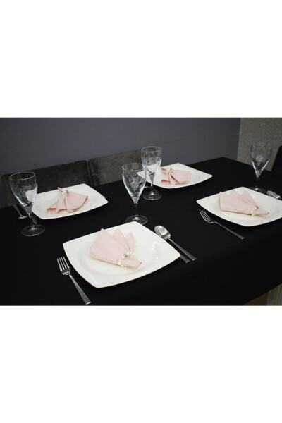 paris in paris Set fețe de masă (120X170) și 4 bucăți din țesătură pudră inel...