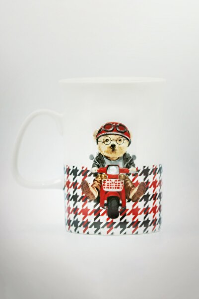 Bursa Porselen Dekor Teddy Bear Tweed Porselen Kupa