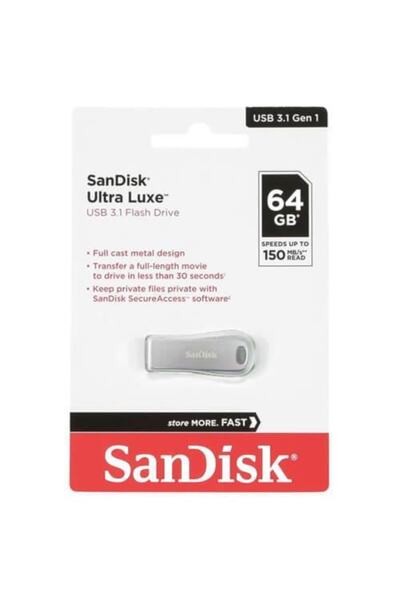 SanDisk 64gb Ultra Luxe USB 3.1 Flash Memory (sdcz74-064g-g46)