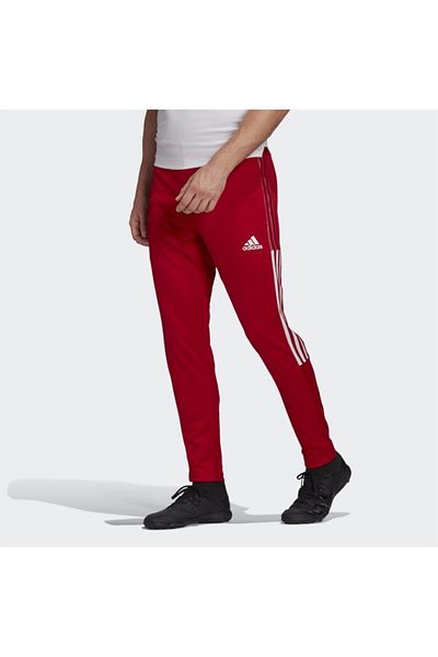 Red and top white adidas sweatsuit